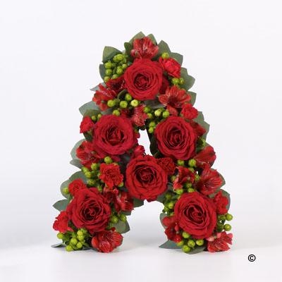 Tribute Letter Red Rose