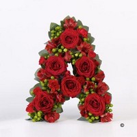Tribute Letter Red Rose