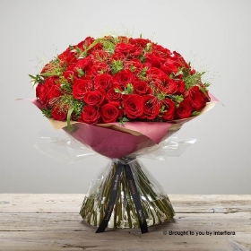 Devoted 50 Rose Hand tied