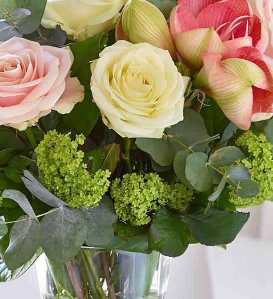 Elegant Rose Arrangement with Vase